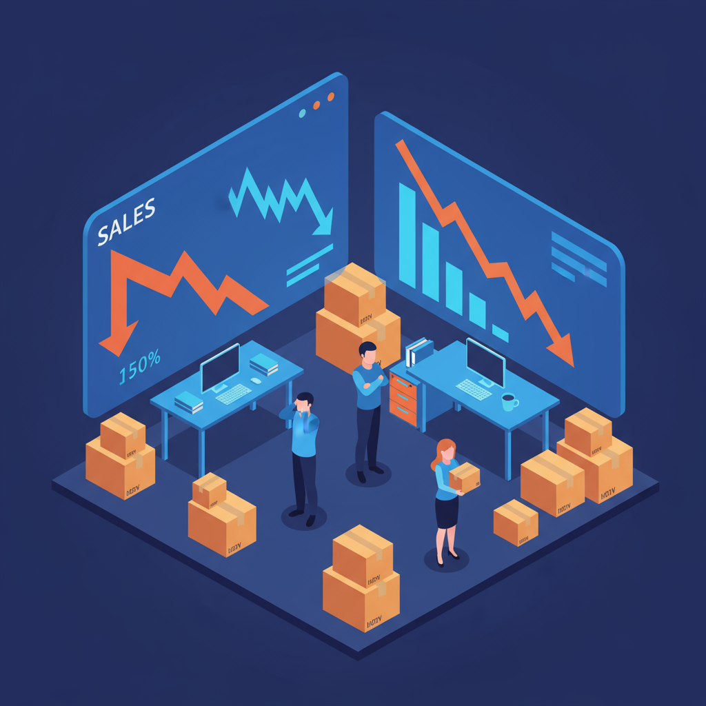 Unternehmen mit fehlender Digitalstrategie, das mit den Folgen zu kämpfen hat